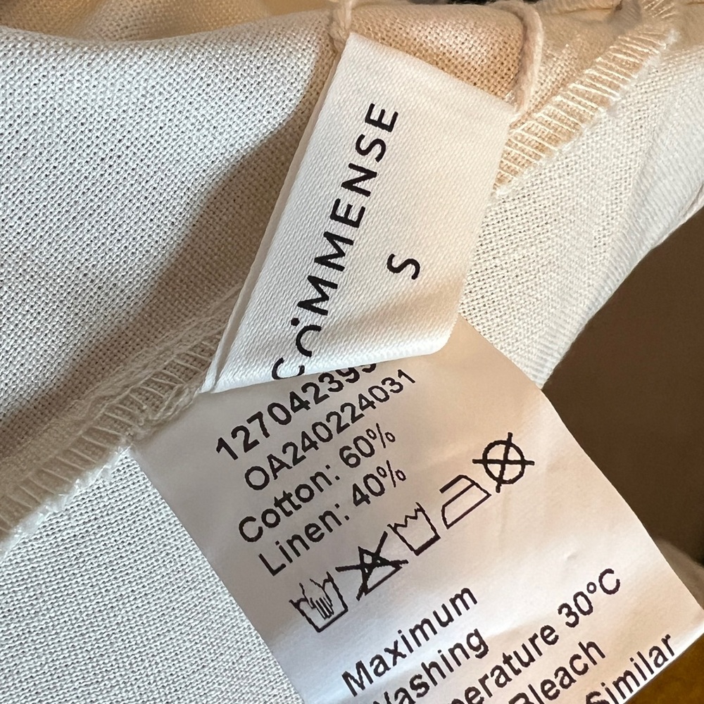 Nwt Commense Cotton & Linen Button-Front Knotted … - image 5